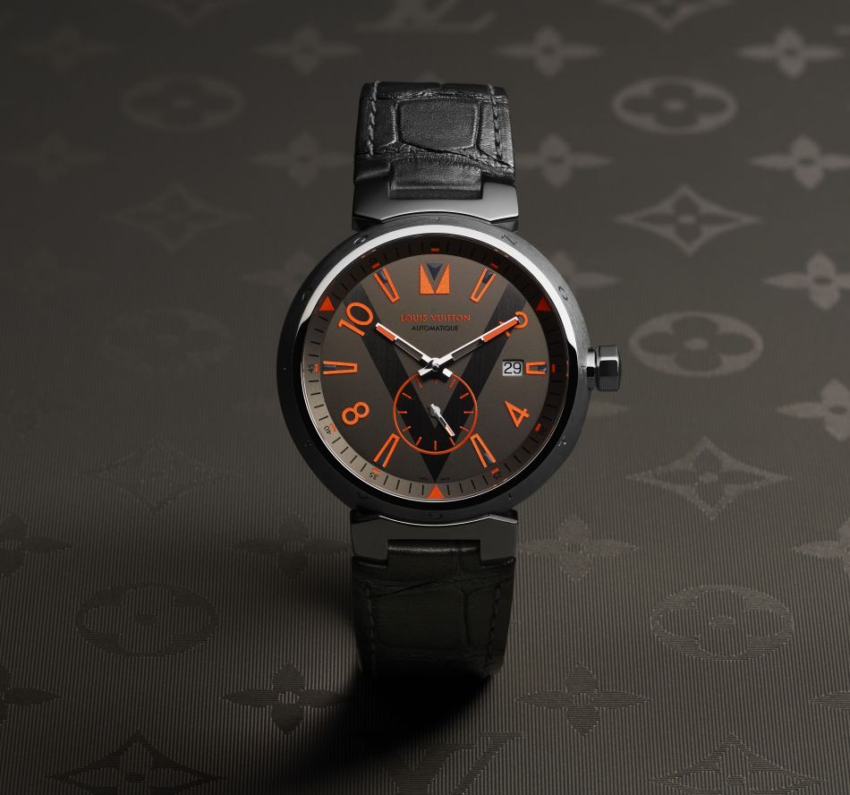 Louis Vuitton Tambour Grey titanium