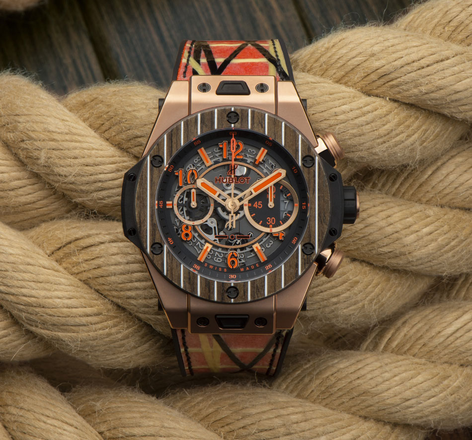 Hublot Big Bang Unico Teak Italia Independent ; chrono nautique