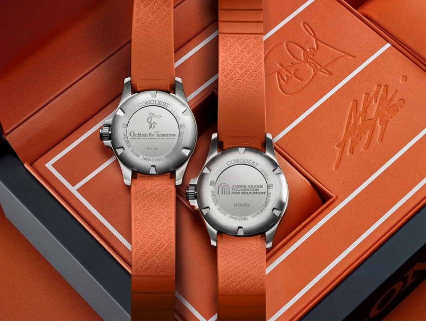 Longines : des montres aux enchères au profit des associations de Stephie Graff et Andre Agassi Longines : des montres aux enchères au profit des associations de Stephie Graff et Andre Agassi