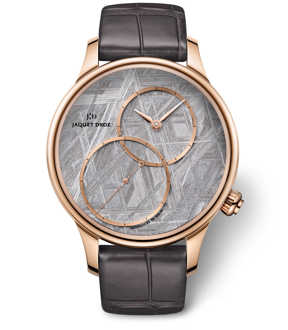 Jaquet Droz Grande Seconde Décentrée : météorite et stromatolithe Jaquet Droz Grande Seconde Décentrée : météorite et stromatolithe