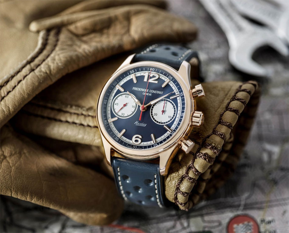 Frédérique Constant Vintage Rallye : nouvel hommage aux Healey avec un chrono bicompax Frédérique Constant Vintage Rallye : nouvel hommage aux Healey avec un chrono bicompax