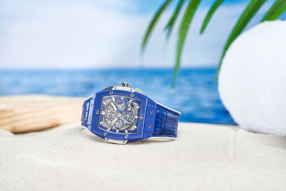 Chrono Hublot Spirit of Big Bang Blue : le grand bleu