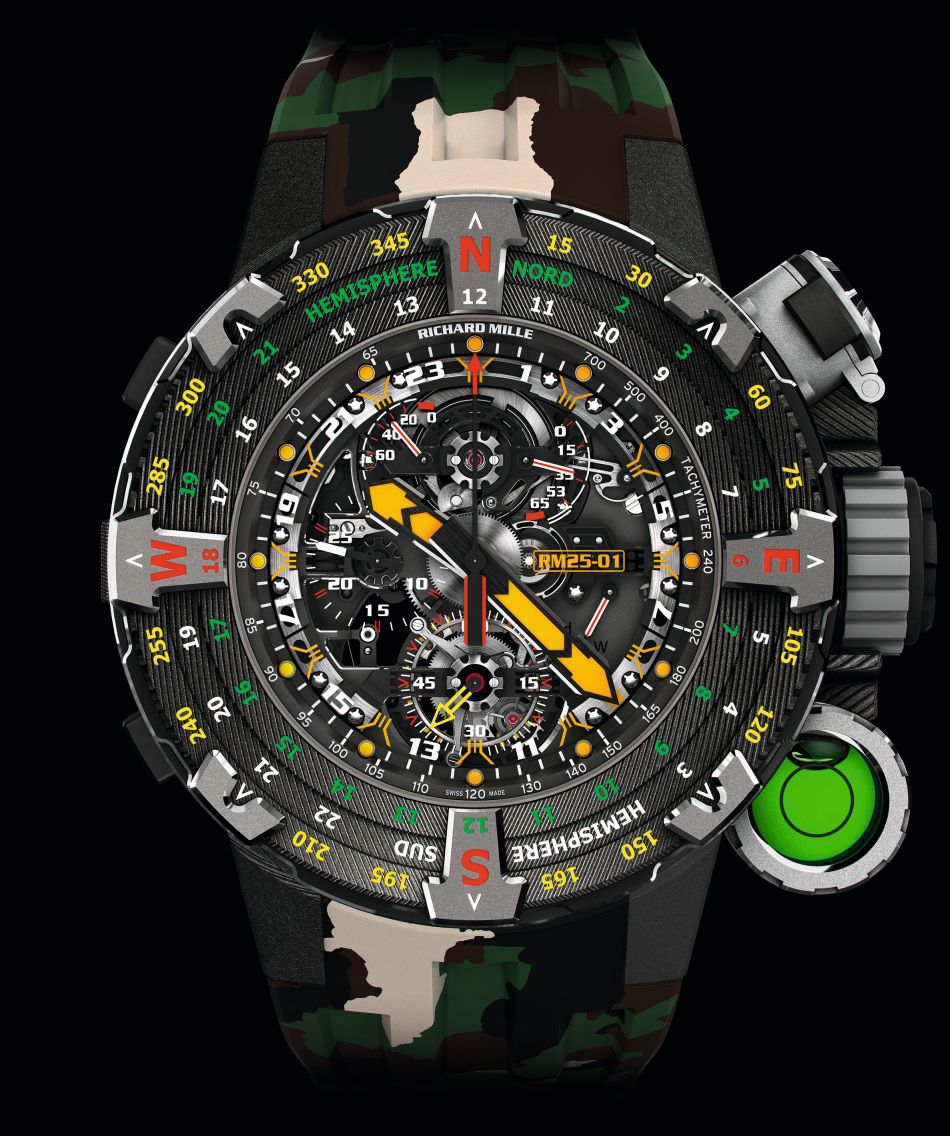 Richard Mille RM 25-01 Tourbillon Adventure Stallone : la RM de l'extrême Richard Mille RM 25-01 Tourbillon Adventure Stallone : la RM de l'extrême