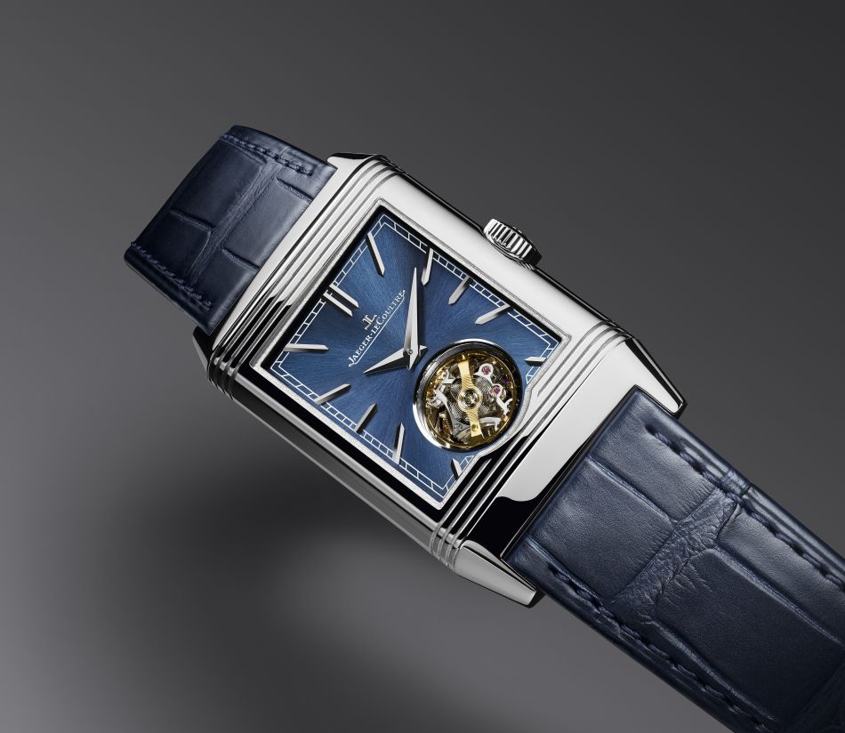 Pour la première fois, la Reverso associe son Duoface à un tourbillon volant Pour la première fois, la Reverso associe son Duoface à un tourbillon volant