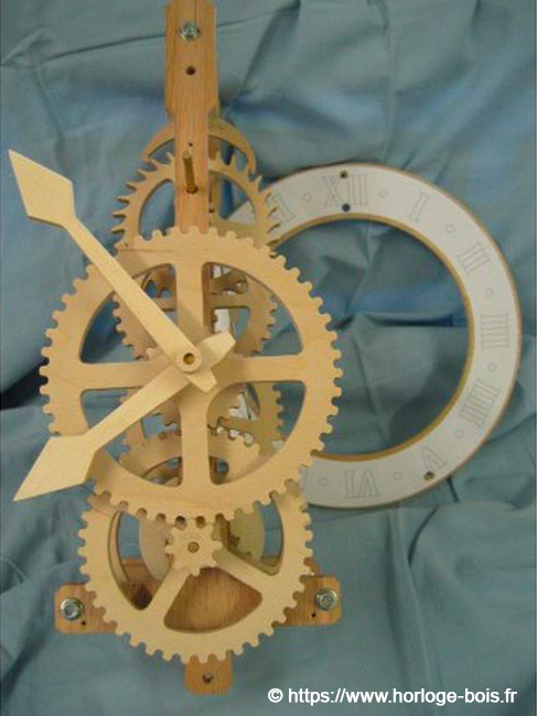 horloge en bois kit à monter soi-même