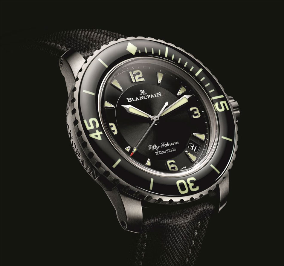 Blancpain Fifty Fathoms en titane 45 mm Blancpain Fifty Fathoms en titane 45 mm