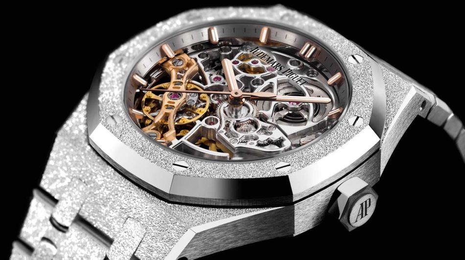 Audemars Piguet Royal Oak Squelette Frosted Gold double balancier Audemars Piguet Royal Oak Squelette Frosted Gold double balancier