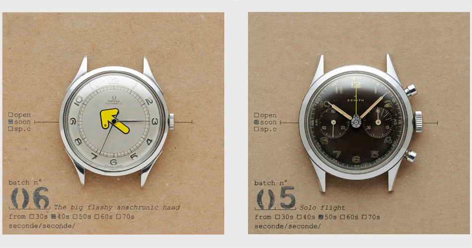 Seconde Seconde : des montres vintage avec un petit grain de folie