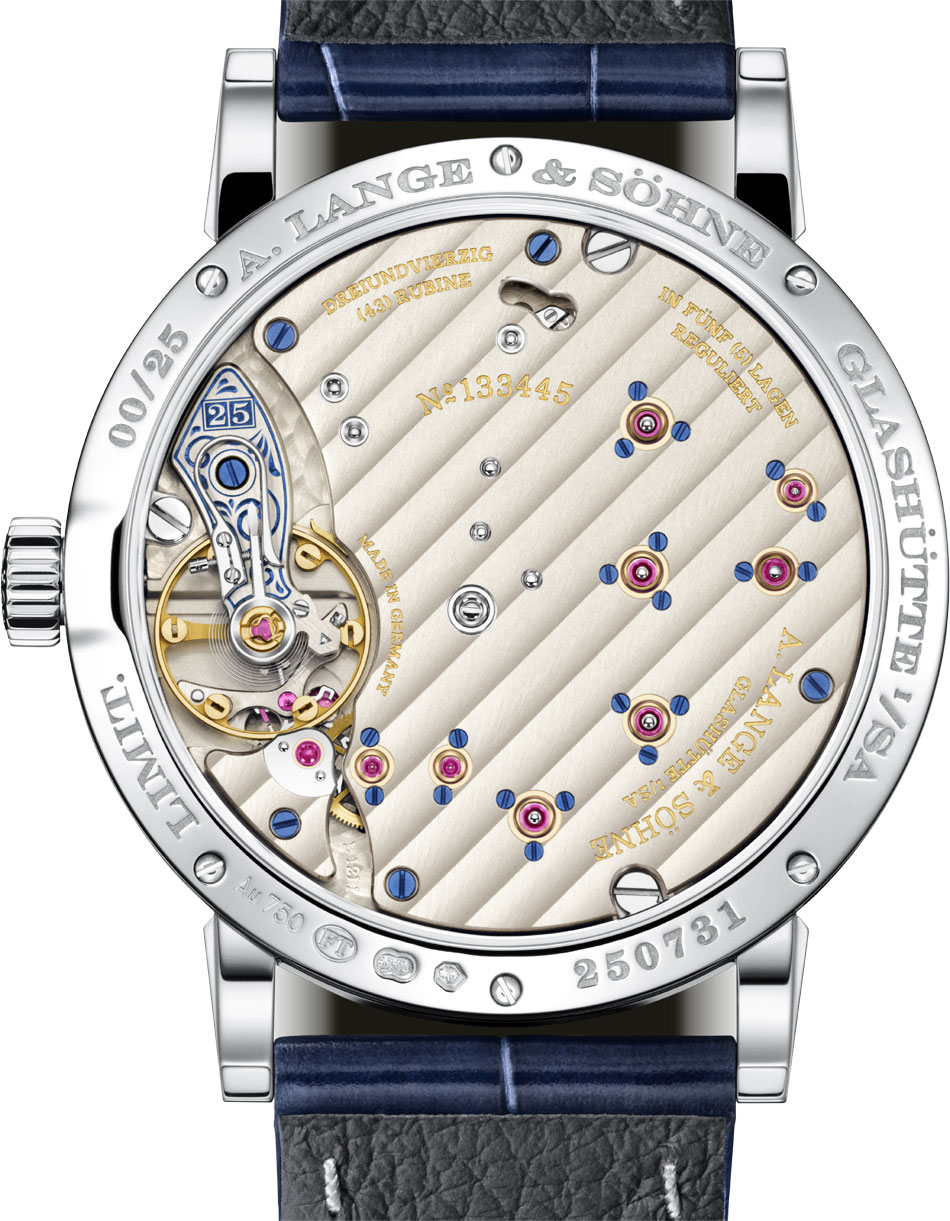 Lange & Söhne Petite Lange 1 "25th Anniversary" : modèle mixte