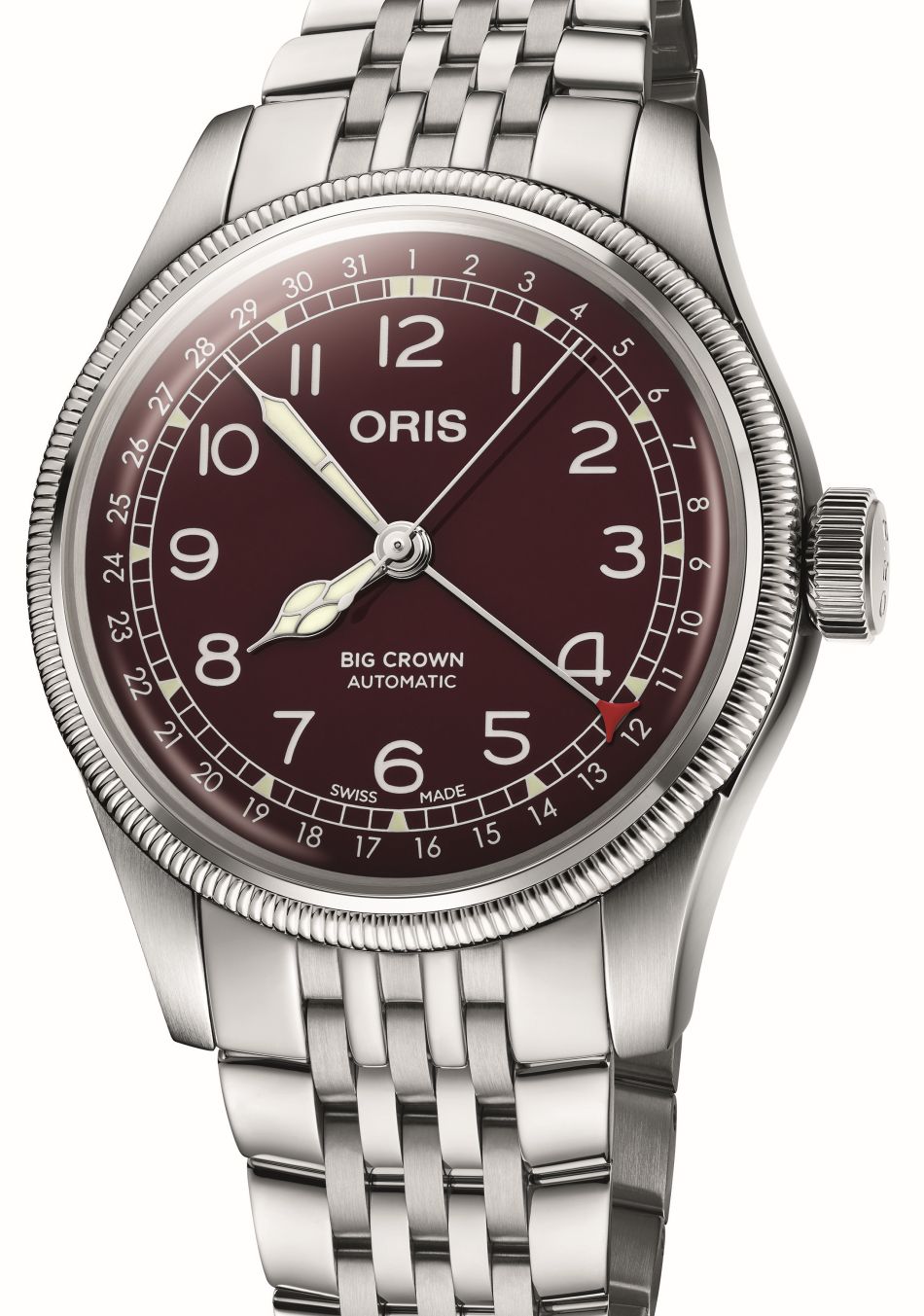 Oris Big Crown Pointer Date cadran carmin Oris Big Crown Pointer Date cadran carmin