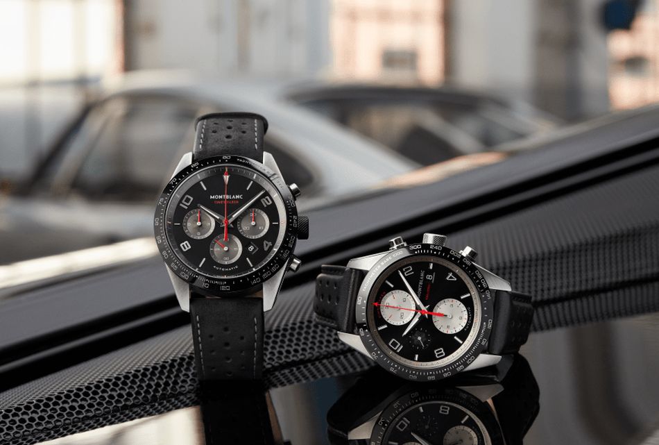 Montblanc TimeWalker Manufacture Chronograph Goodwood à gauche Montblanc TimeWalker Manufacture Chronograph Goodwood à gauche