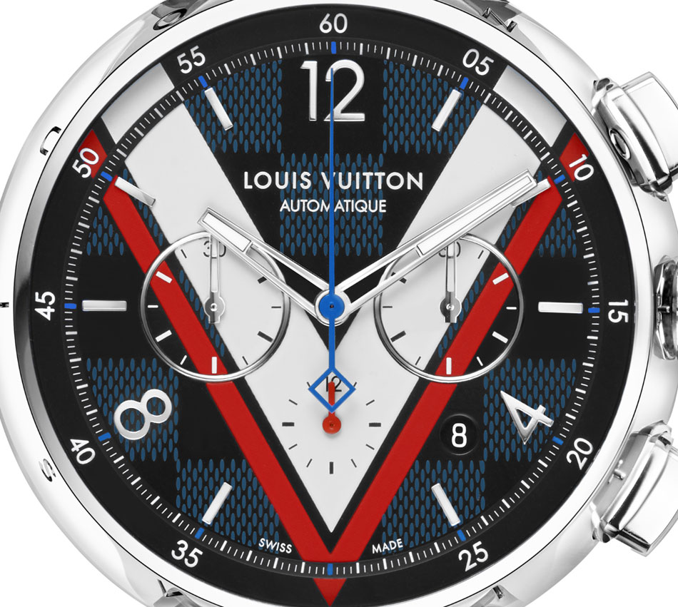 Louis Vuitton Tambour Damier Cobalt Chronographe