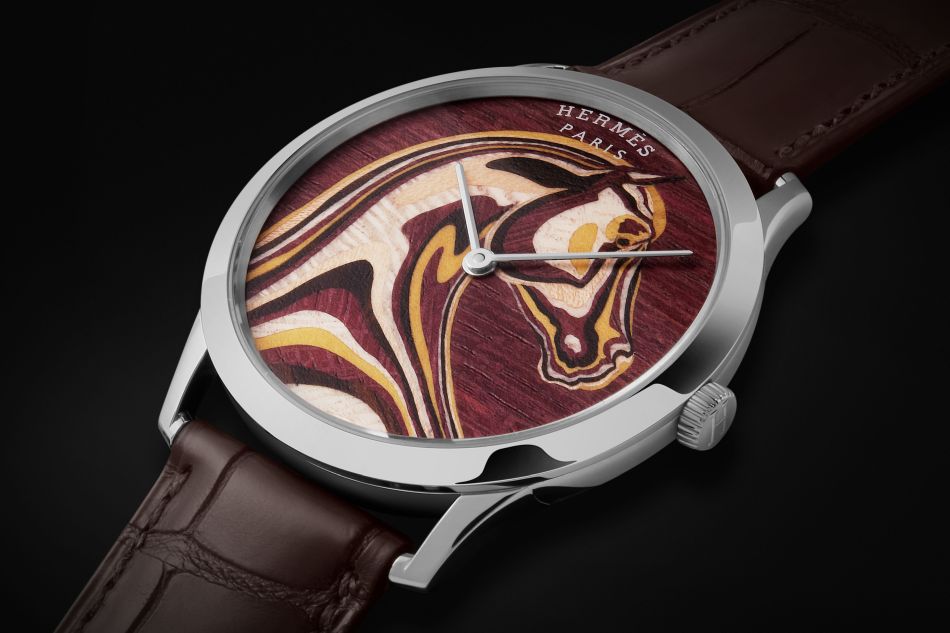 La Slim d'Hermès en marqueterie de bois : unique par essence ! La Slim d'Hermès en marqueterie de bois : unique par essence !