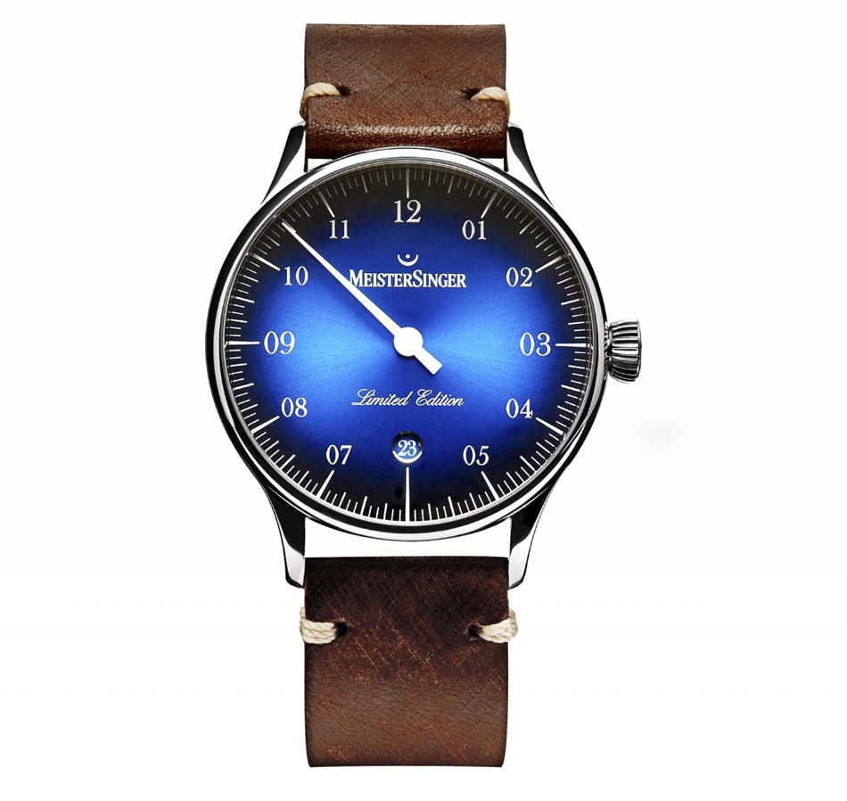 MeisterSinger Pangaea Date spéciale France : cadran bleu fumé pour "French Touch" MeisterSinger Pangaea Date spéciale France : cadran bleu fumé pour "French Touch"