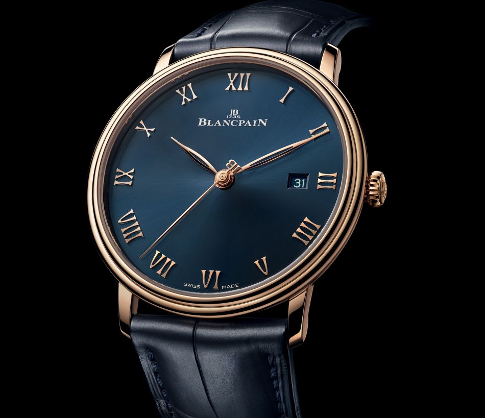 Blancpain : un duo de cadrans bleus pour la collection Villeret