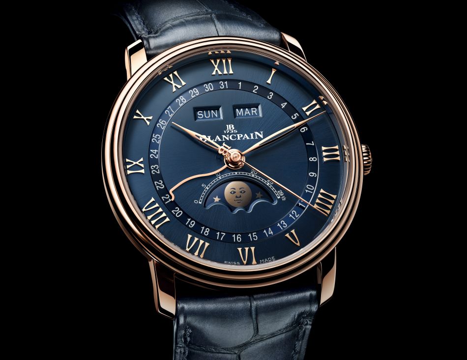 Blancpain : un duo de cadrans bleus pour la collection Villeret