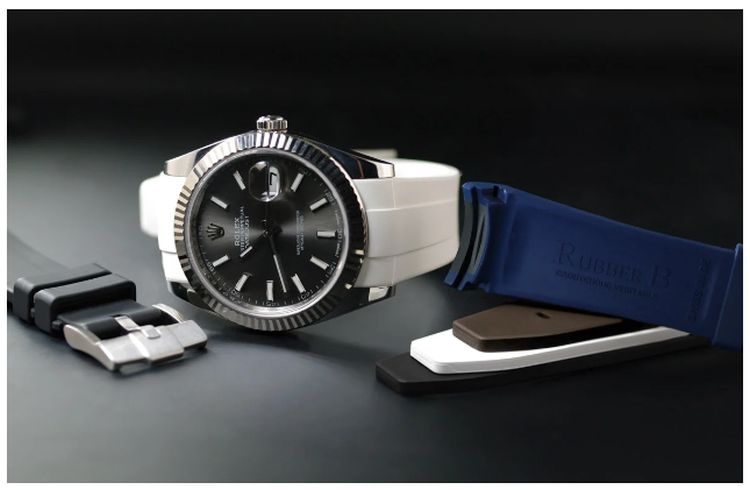 Rubber B lance un bracelet en caoutchouc pour les Rolex Datejust 41