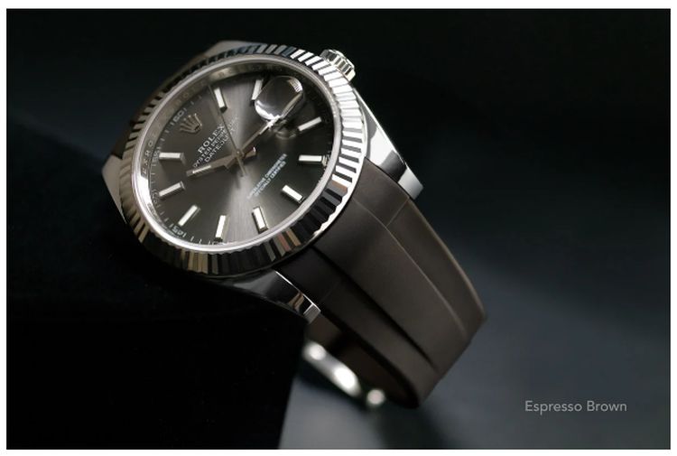 Rubber B lance un bracelet en caoutchouc pour les Rolex Datejust 41