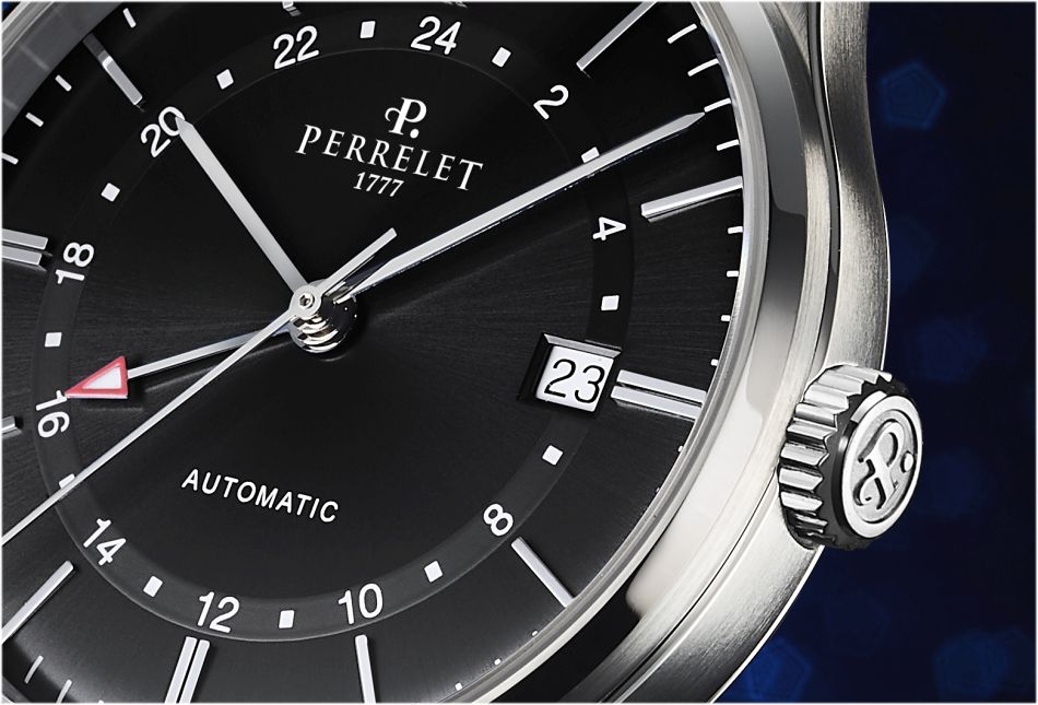 Perrelet : une GMT cadran bleu dans sa collection Weekend Perrelet : une GMT cadran bleu dans sa collection Weekend
