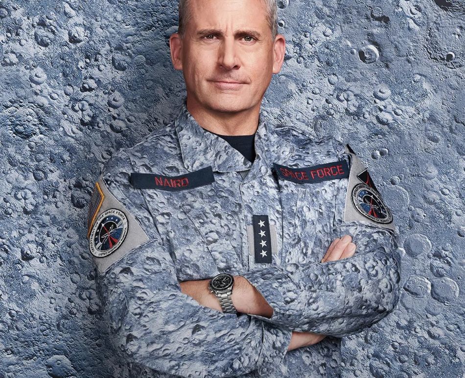 Space Force Steve Carell et sa Speedmaster Copyright Netflix