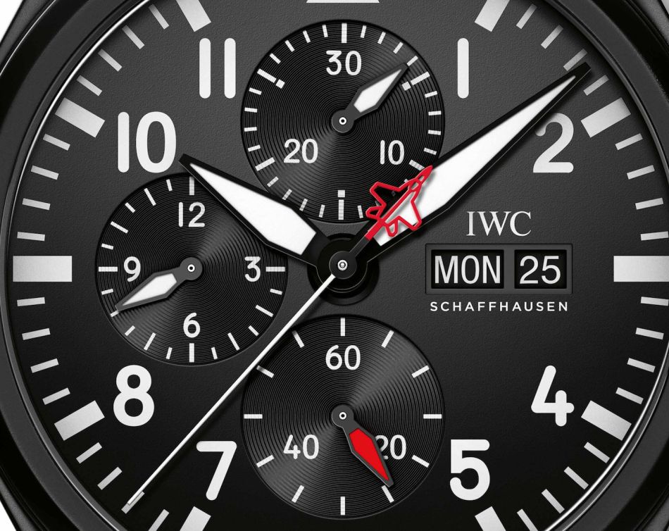 IWC chrono Top Gun édition "SFTI" en céramique noire