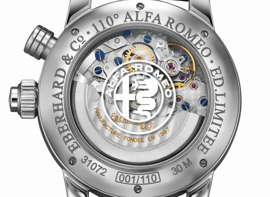 Eberhard & Co : un chrono pour le 110ème anniversaire d'Alfa Roméo