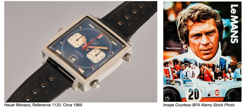 Plus de 2,2 millions de dollars pour la Heuer Monaco de Steve McQueen Plus de 2,2 millions de dollars pour la Heuer Monaco de Steve McQueen