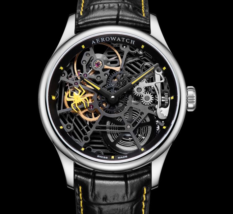 Aerowatch Spider Squelette : une araignée au poignet Aerowatch Spider Squelette : une araignée au poignet