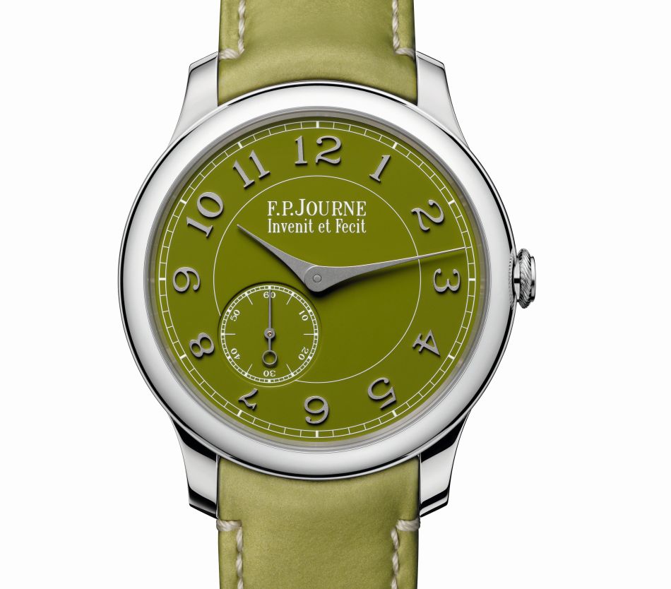 F.P. Journe : un Chronomètre Souverain en platine avec cadran vert en collaboration avec Seddiqi F.P. Journe : un Chronomètre Souverain en platine avec cadran vert en collaboration avec Seddiqi
