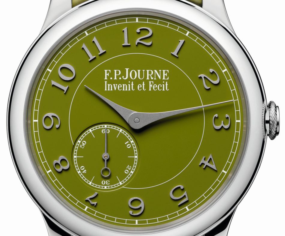 F.P. Journe : un Chronomètre Souverain en platine avec cadran vert en collaboration avec Seddiqi F.P. Journe : un Chronomètre Souverain en platine avec cadran vert en collaboration avec Seddiqi