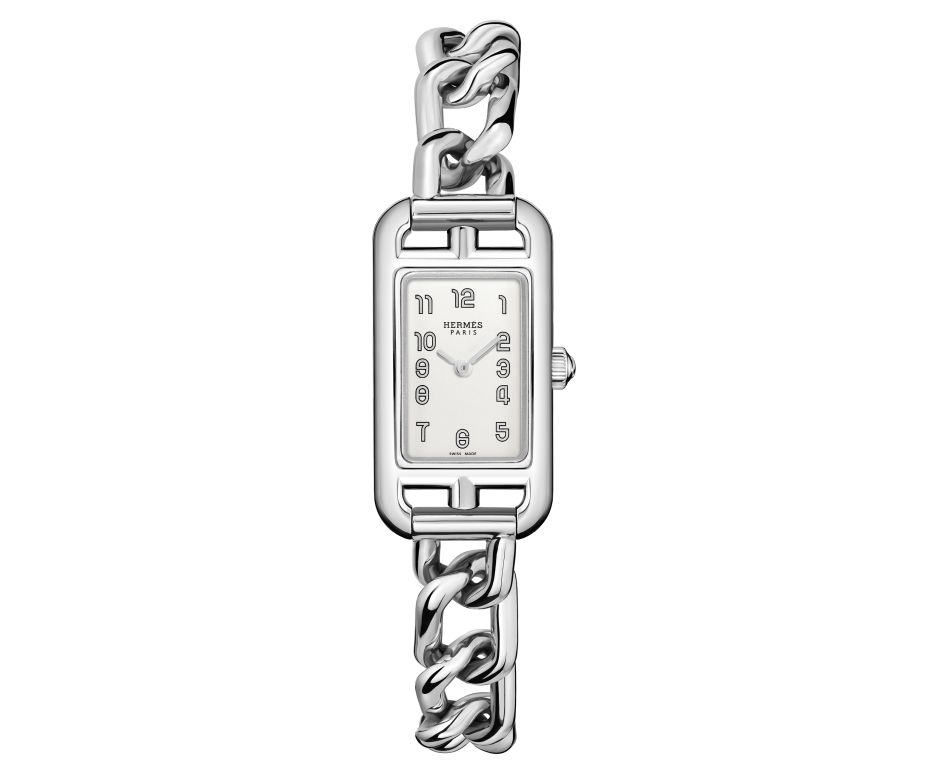 Hermès : la Nantucket se porte sur "Chaine d'ancre" en or ou acier Hermès : la Nantucket se porte sur "Chaine d'ancre" en or ou acier