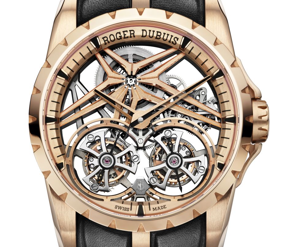 Roger Dubuis Excalibur Double Tourbillon volant squelette : virile et sportive