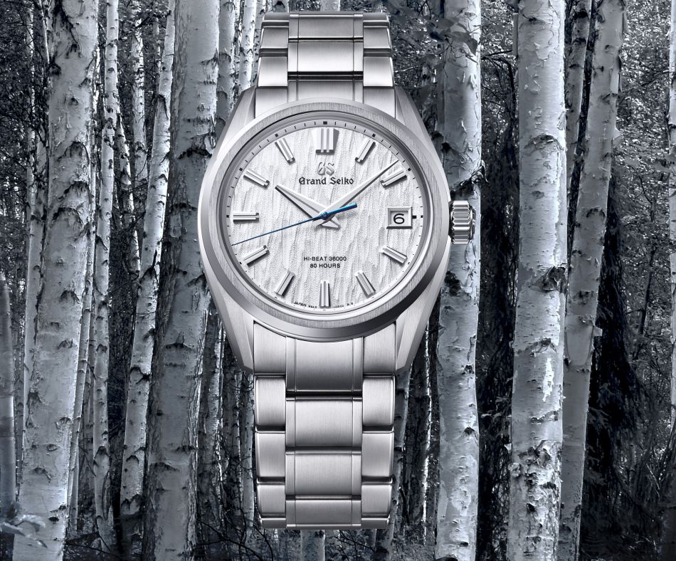 Grand Seiko Heritage SLGH005 : un cadran blanc comme l'écorce des bouleaux