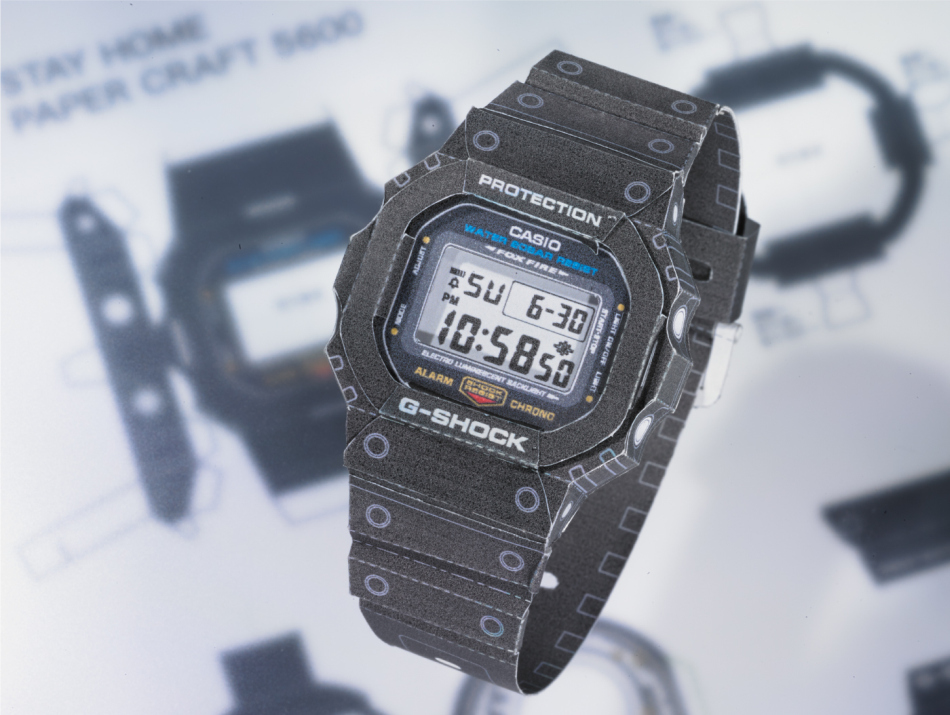 G-Shock Papercraft : une montre en papier à réaliser soi-même