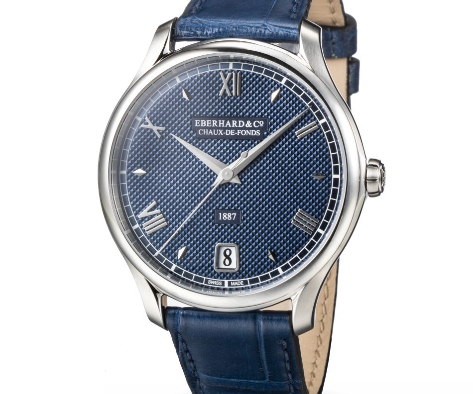 1887 : la montre de ville d'Eberhard & Co se pare de bleu
