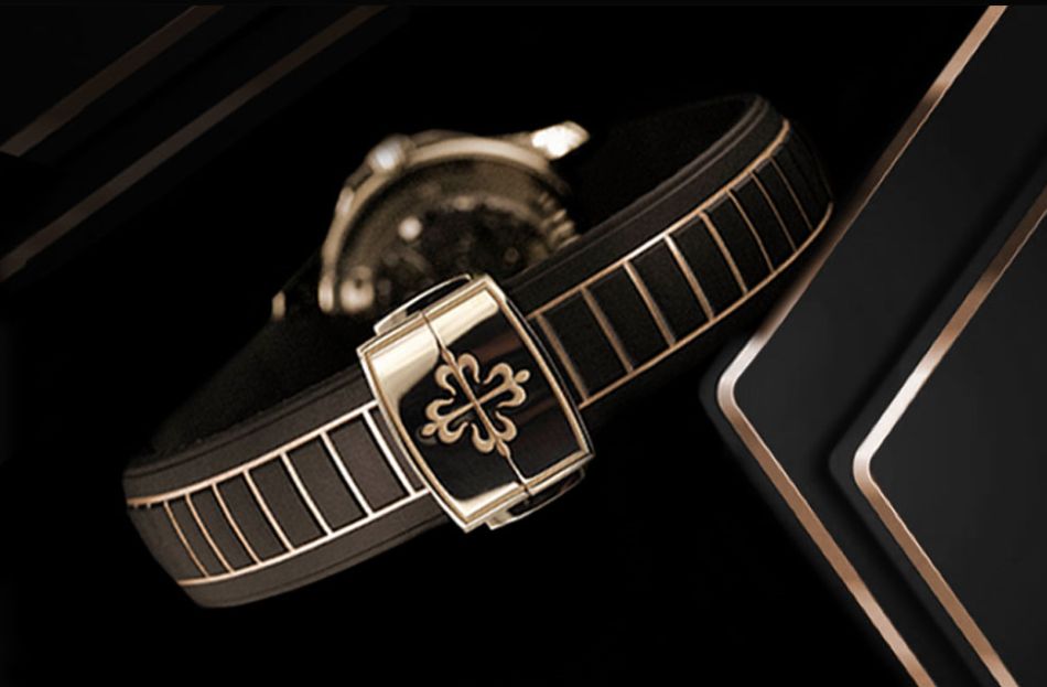 RubberB Gold Matic : un bracelet en caoutchouc pour Aquanaut en or rose