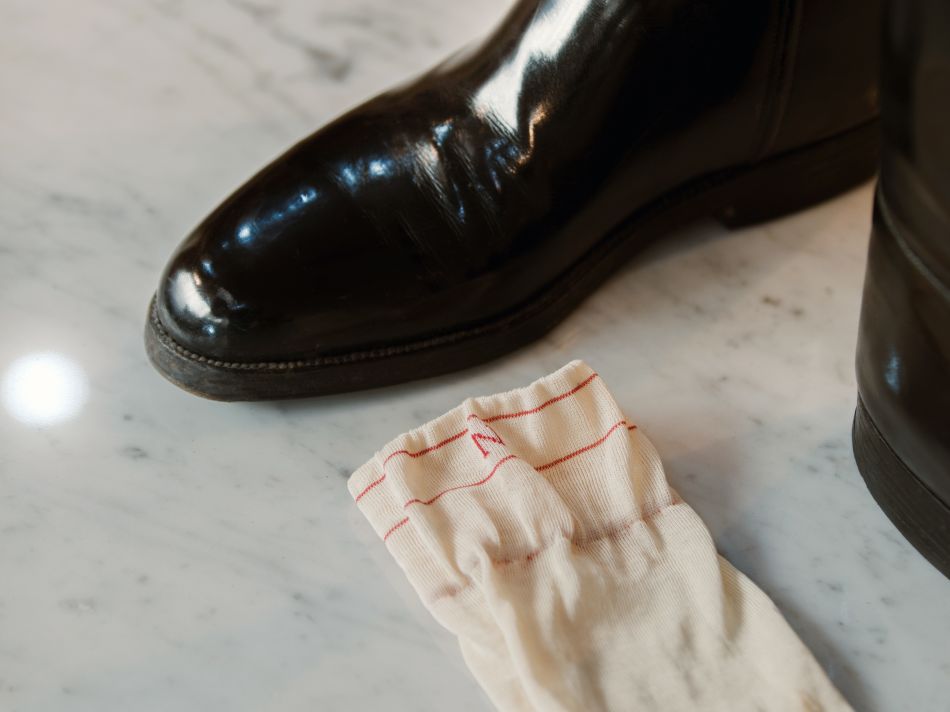 Un coffret de six paires de chaussettes en hommage à Napoléon