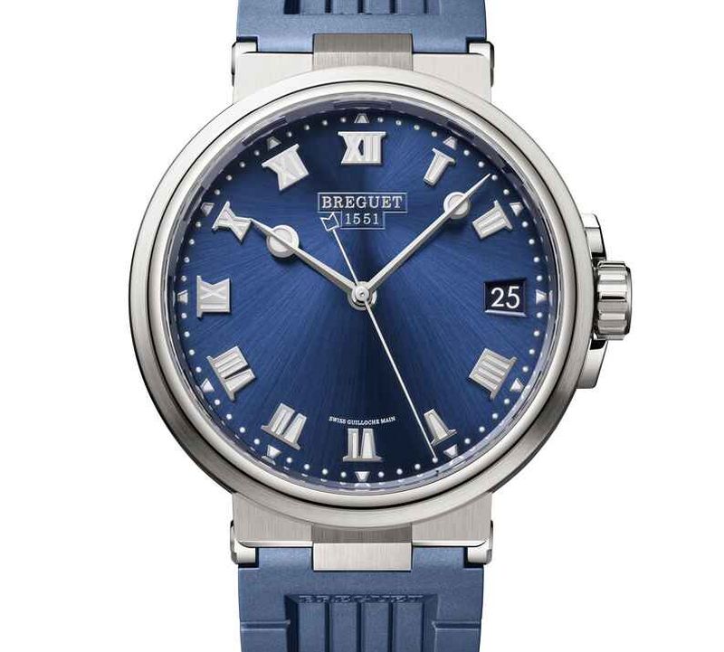 Breguet Marine : le sport-chic selon Breguet, surtout en version titane et cadran bleu Breguet Marine : le sport-chic selon Breguet, surtout en version titane et cadran bleu