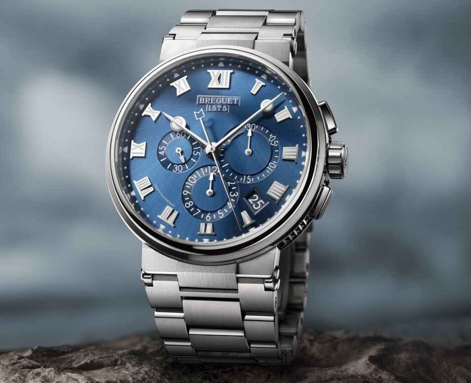 Breguet Marine : le sport-chic selon Breguet, surtout en version titane et cadran bleu