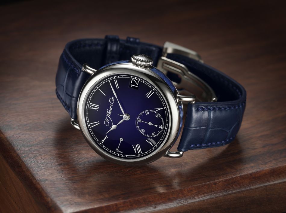 Moser Heritage Perpetual Calendar Midnight Blue Enamel Moser Heritage Perpetual Calendar Midnight Blue Enamel