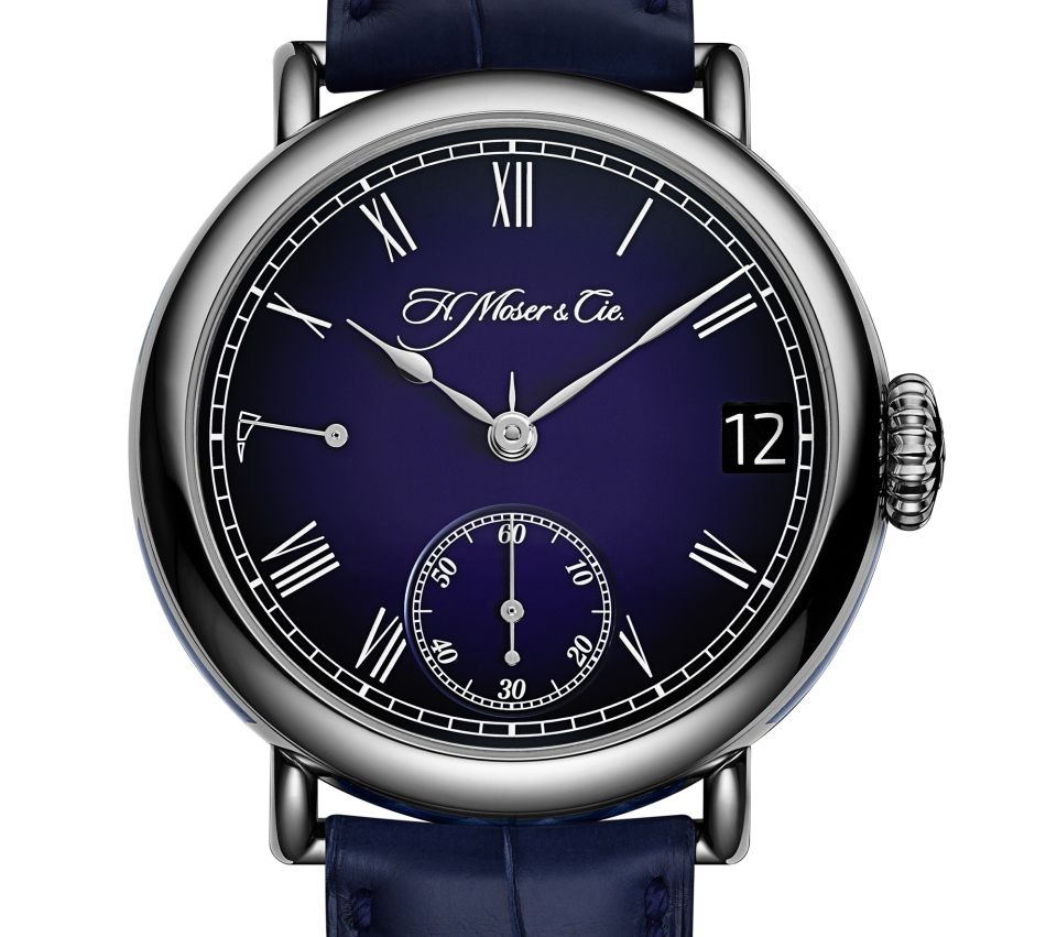 Moser Heritage Perpetual Calendar Midnight Blue Enamel Moser Heritage Perpetual Calendar Midnight Blue Enamel