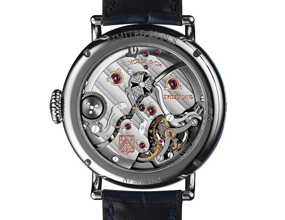 Moser Heritage Perpetual Calendar Midnight Blue Enamel Moser Heritage Perpetual Calendar Midnight Blue Enamel