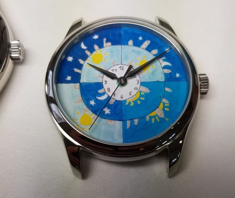 Résultat du concours pour enfants "Dessines le cadran de ta montre" avec Roventa-Henex
