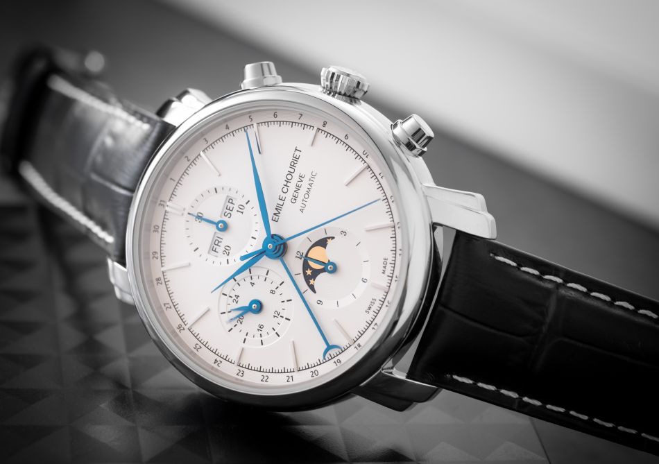 Emile Chouriet Lac Léman Calendar Chronograph : bel ouvrage dans l'entrée de gamme