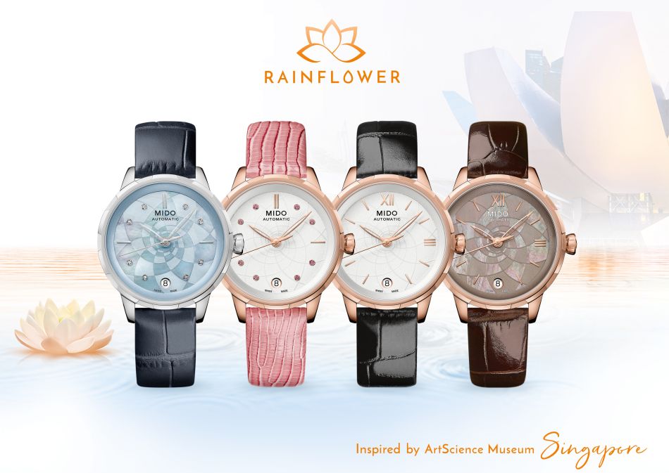 Rainflower : quand Mido rend hommage à l'ArtScience Museum de Singapour avec une montre très féminine