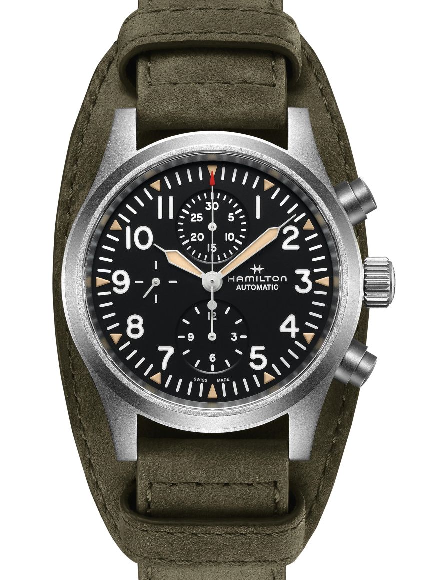 Hamilton : quand la Khaki Field se fait chrono et renforce son look militaire