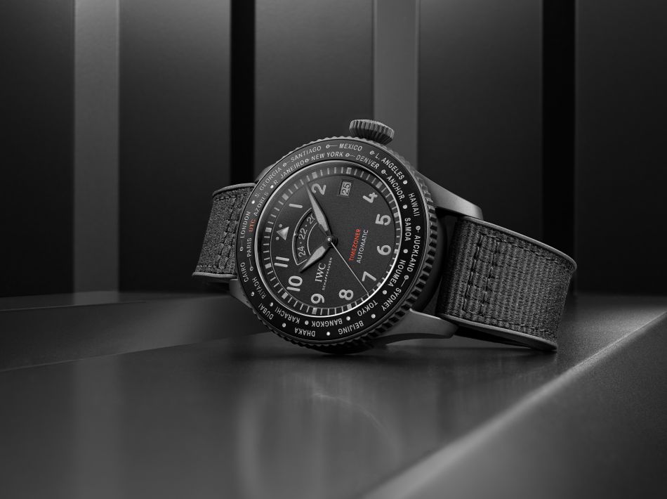 IWC Timezoner Top Gun Ceratanium