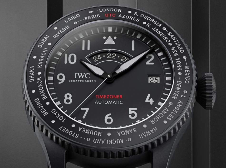 IWC Timezoner Top Gun Ceratanium