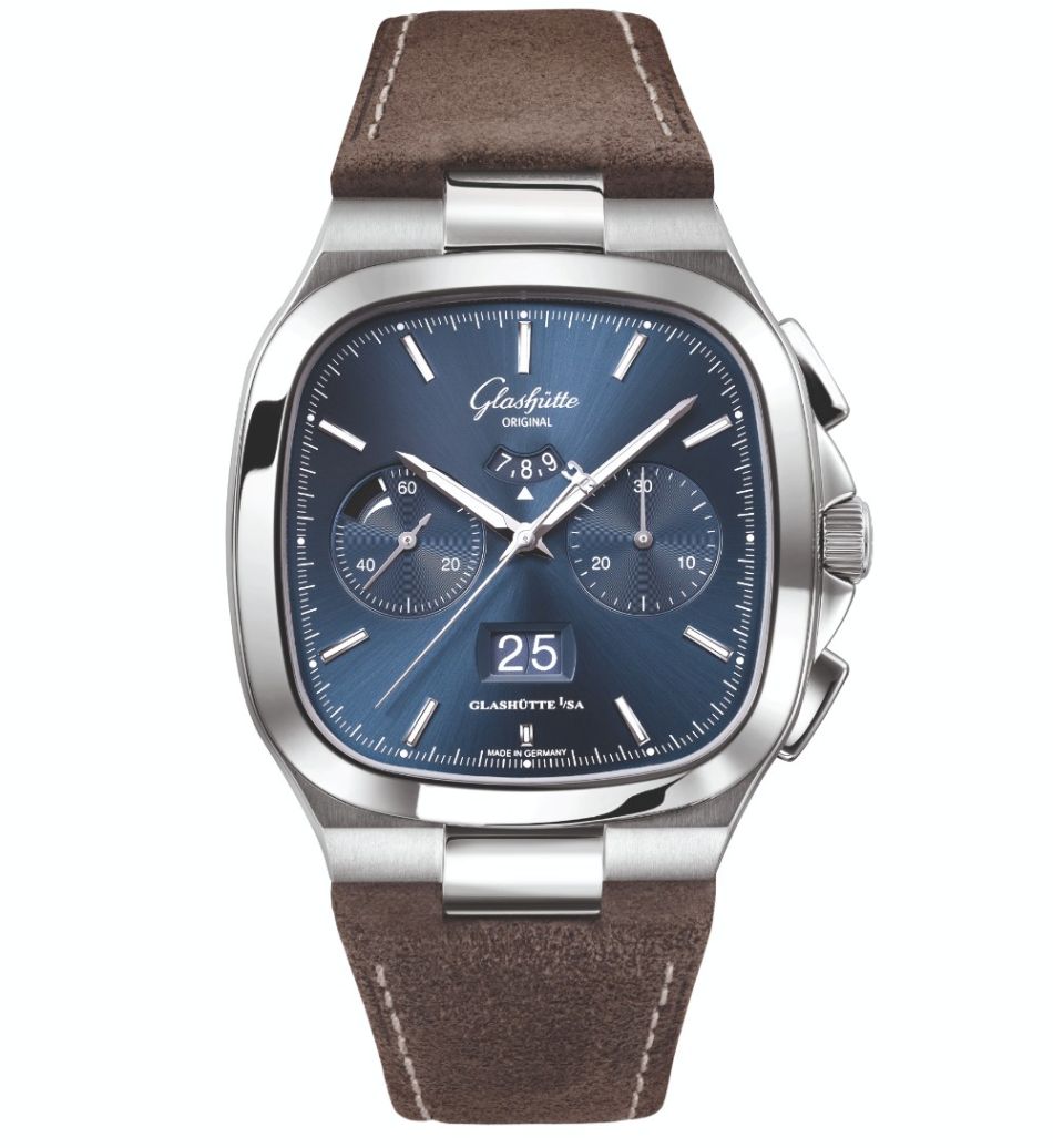 Glashütte Original : le chrono Seventies en cadran bleu soleillé !