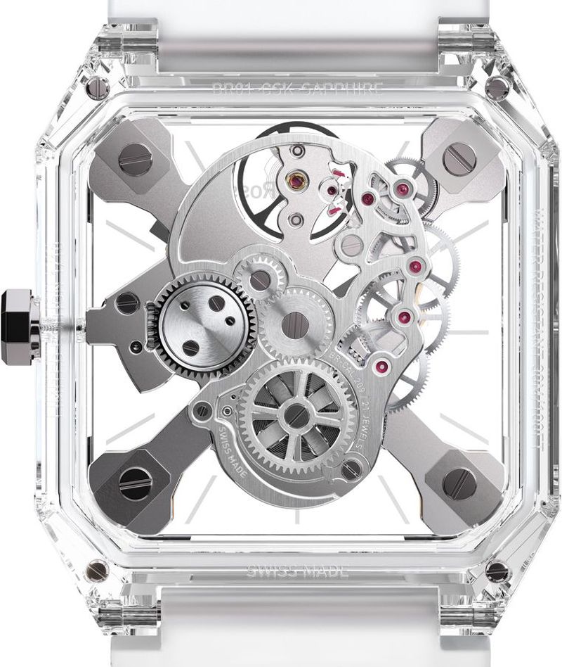 Bell & Ross BR 01 Cyber Skull Sapphire : la mort en toute transparence